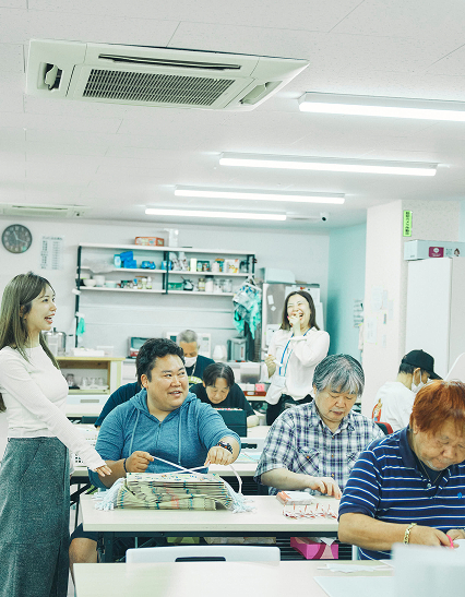 仕事している様子