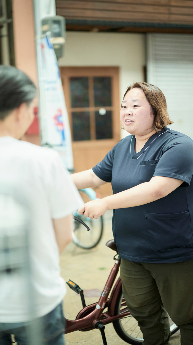 会話している様子