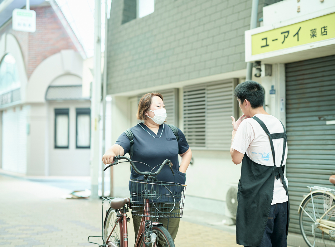 会話している様子